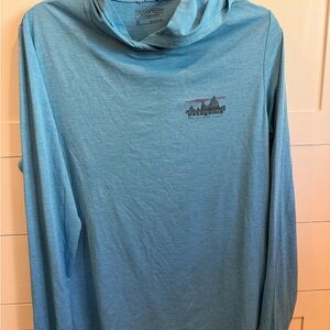 Patagonia Capilene Graphic Light Blue Hoodie